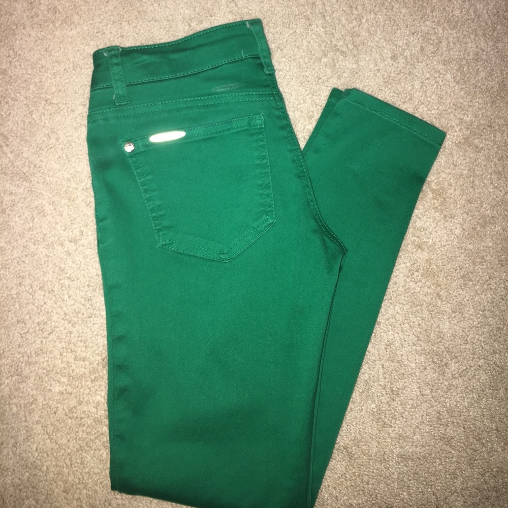 Size 1 Green Celebrity Pink skinny jeans