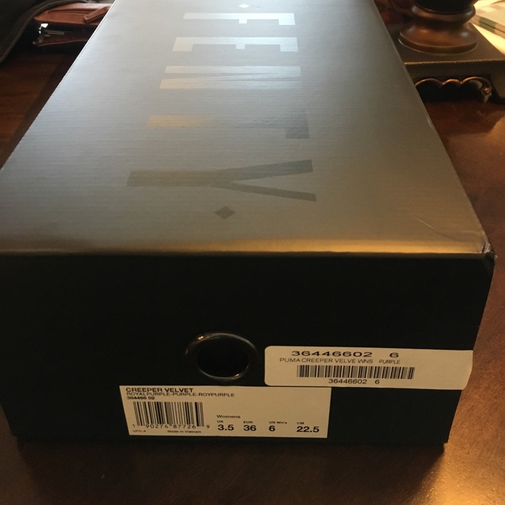 Fenty Burgundy Velvet Creepers