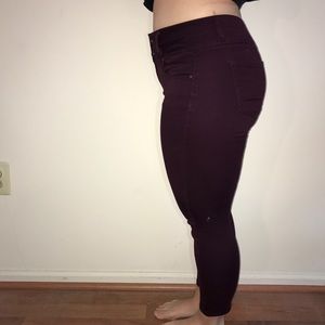 Purple Capri Jeans