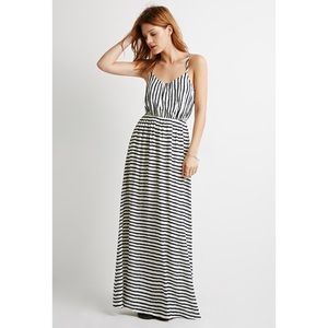 stripe cutout-back maxi dress• price firm!!