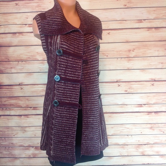 Style & Co. Sweaters - Style & Co Plum Wine Knit Sweater Vest Large EUC