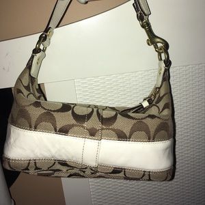 Coach: Small Bag with White Stripe