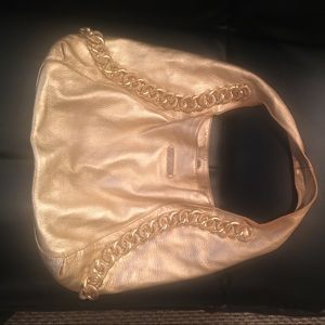 Gold Micheal Kors Handbag