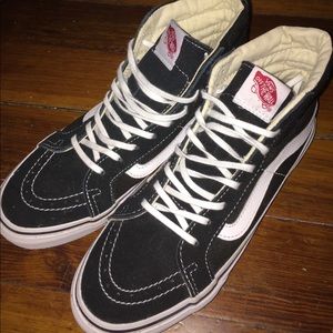 Black Vans Sk-8 Hi