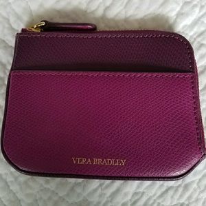 **SOLD** Zip Card Case Wildwood Plum Vera Bradley