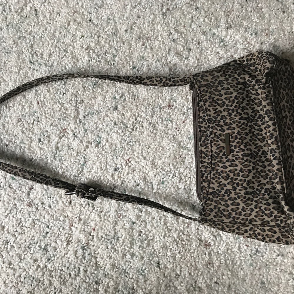 Leopard Print Adjustable Strap Rosetti Purse - image 1