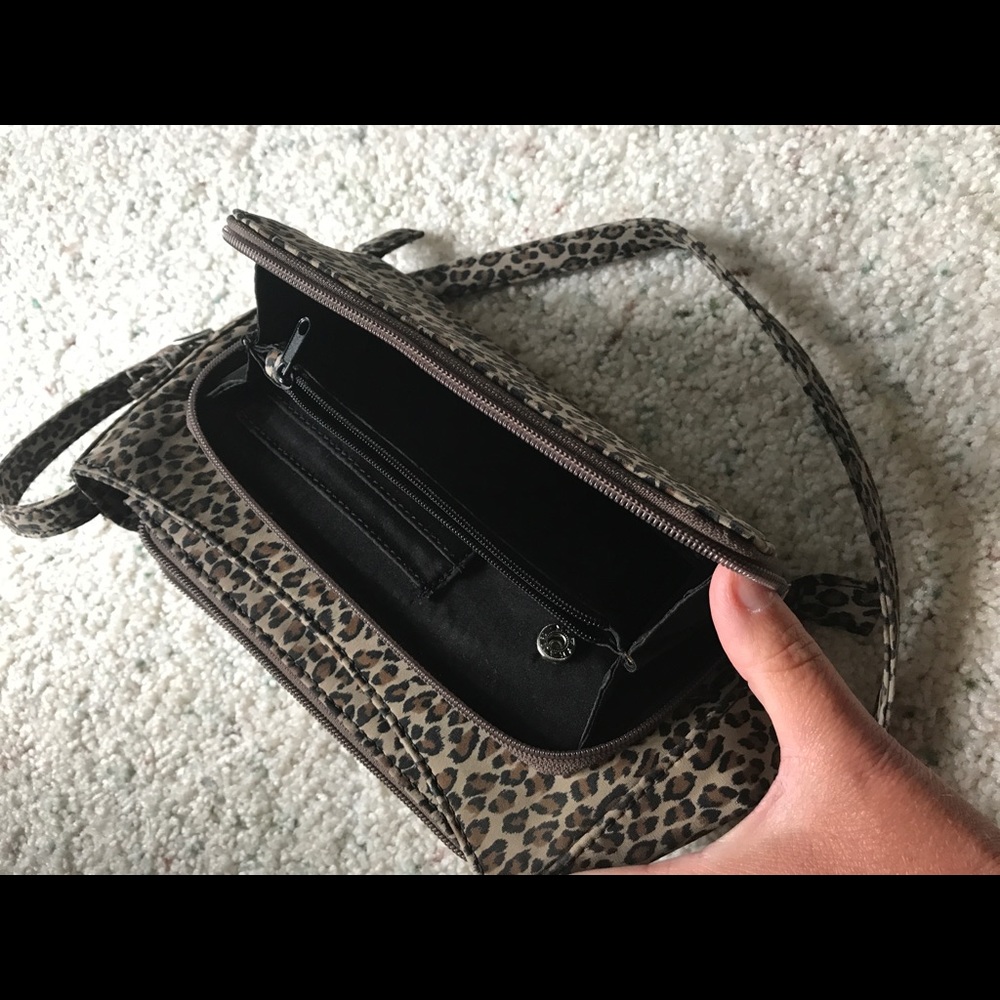 Leopard Print Adjustable Strap Rosetti Purse - image 2