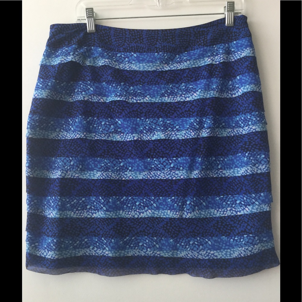 Layer skirt royal blue
