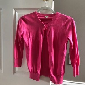 Pink JCREW cardigan XXS