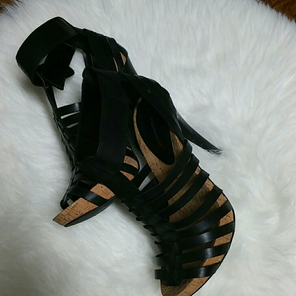 Steve Madden black high heel sandals