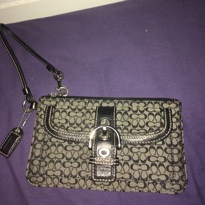 Coach Black Wristlet