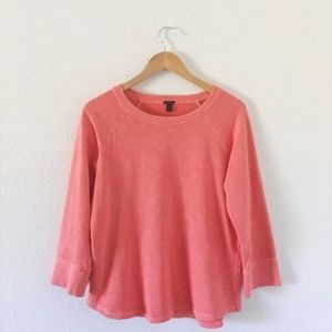 J. CREW Coral 3/4 Sleeves Top