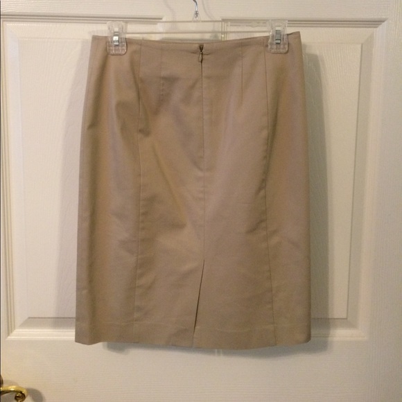 Tan, Ann Taylor pencil skirt - Picture 2 of 5