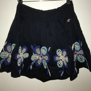 Hollister embroidered skirt