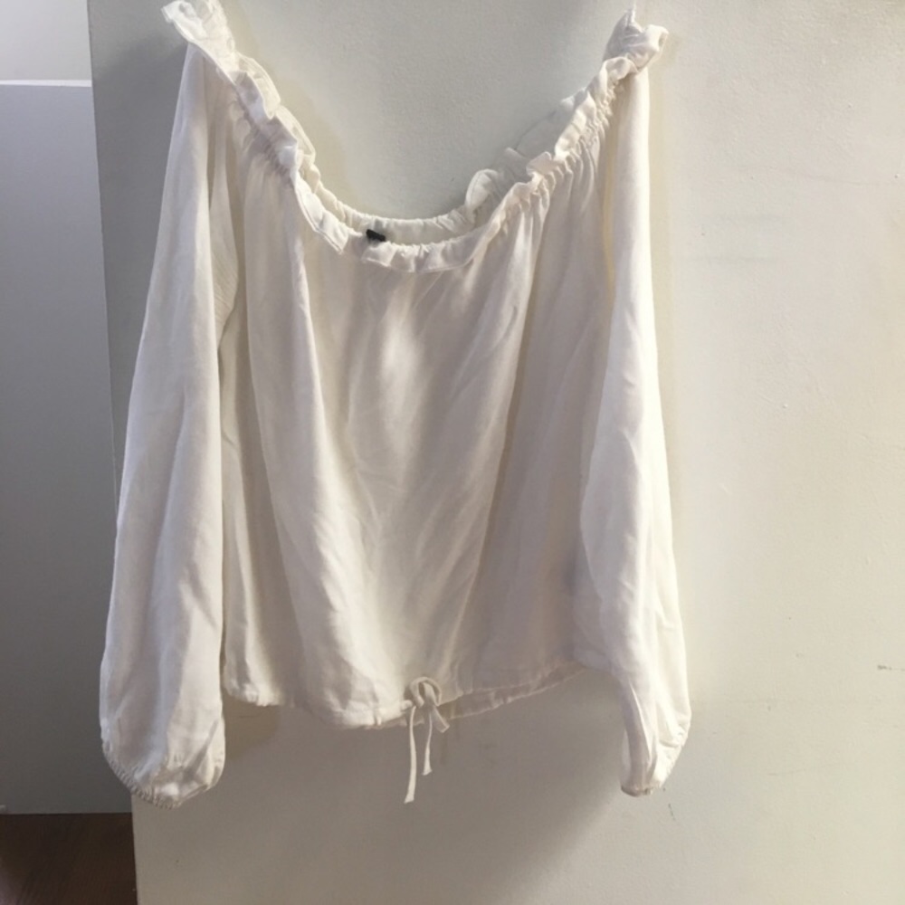 White off the shoulder top