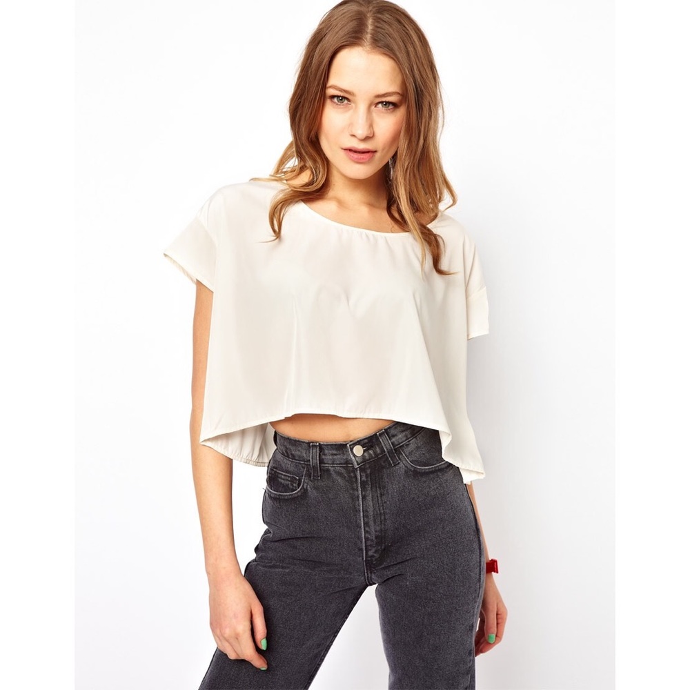 Silky Crop Top (khaki)