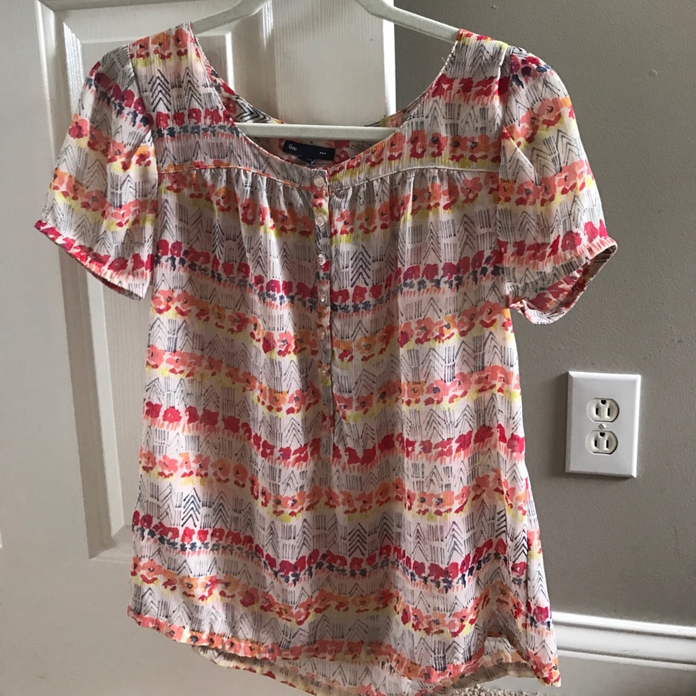 GAP printed blouse size S