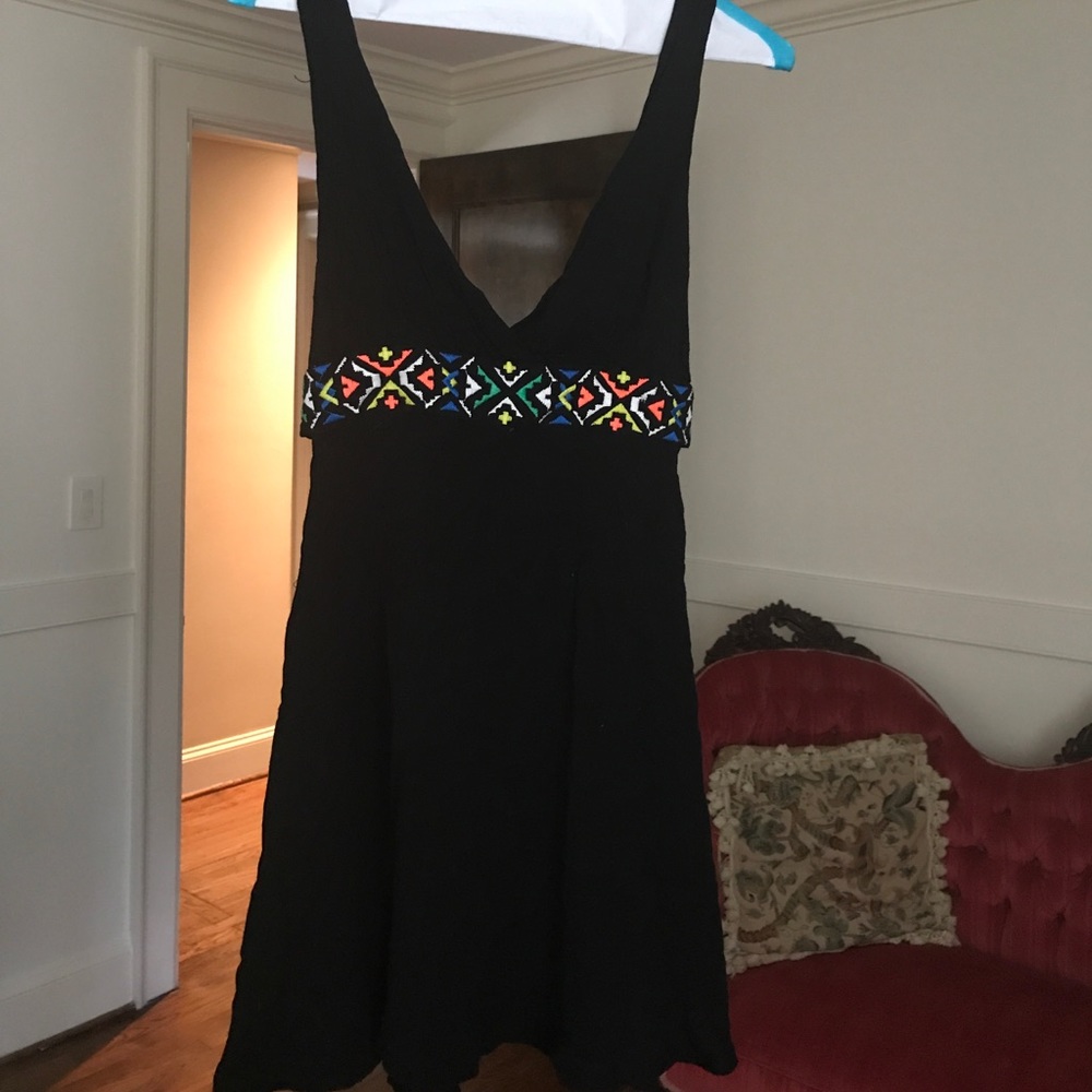Black beach cover up/dress