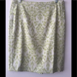 Lime and ivory skirt