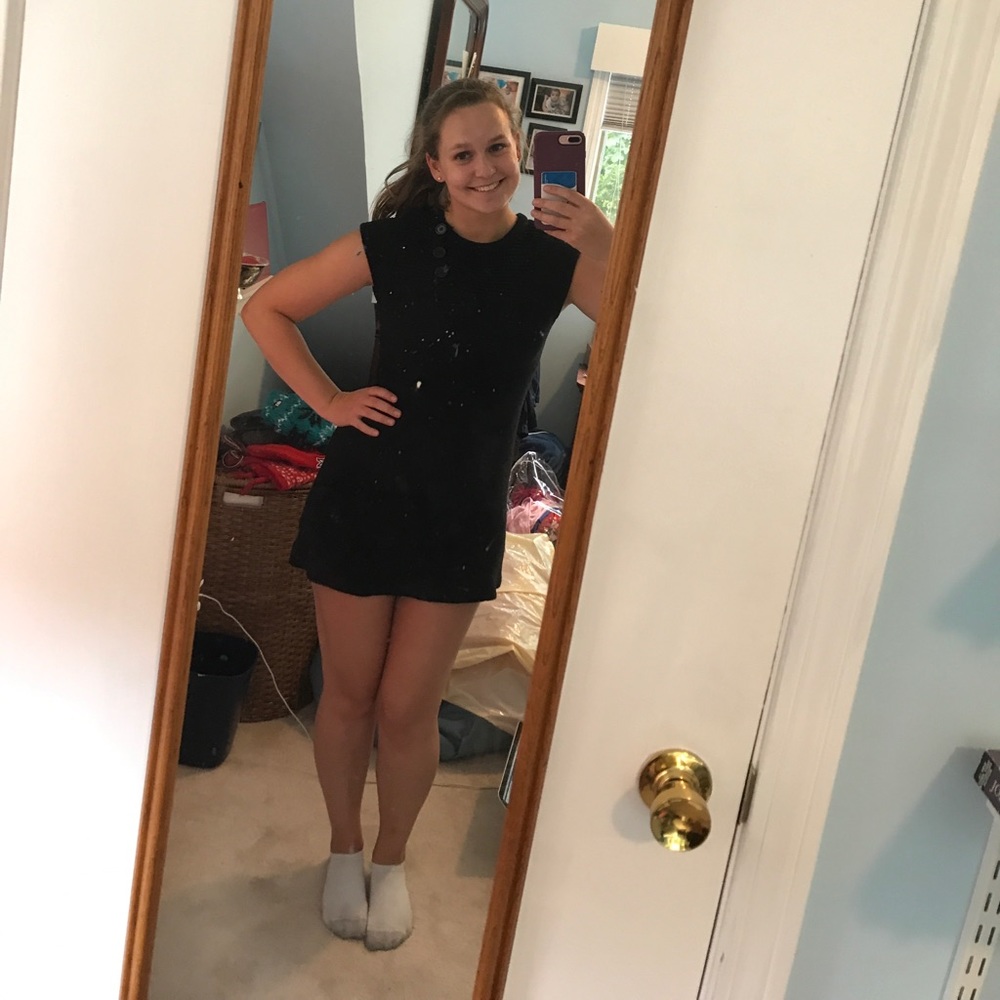Cute Little Black Knit Dress