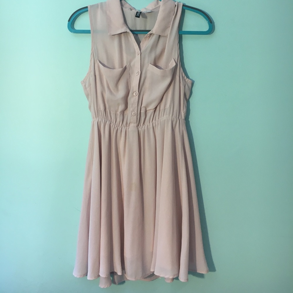 Light pink (blush) summer dress