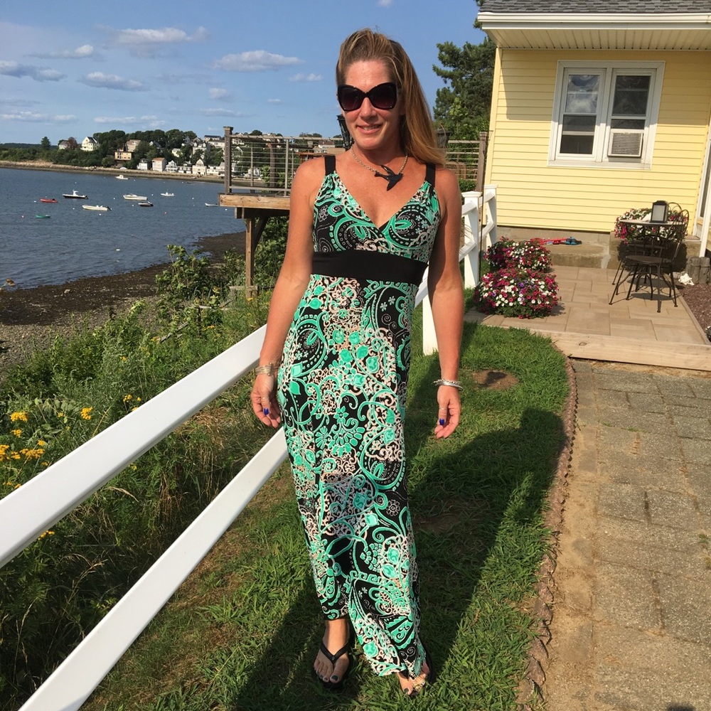 Long stretchy maxi dress