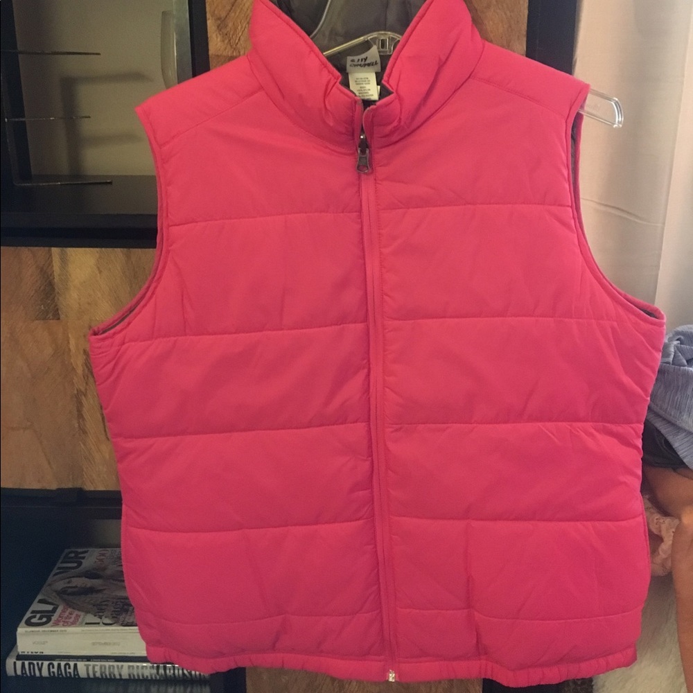 Champion pink puff vest