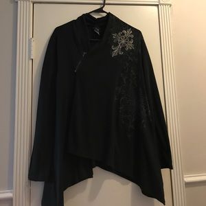 Katydid Rhinestone Cross Cardigan