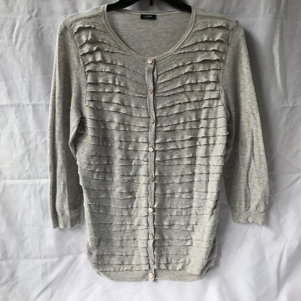 J Crew button up, Med, 3 qt sleeve