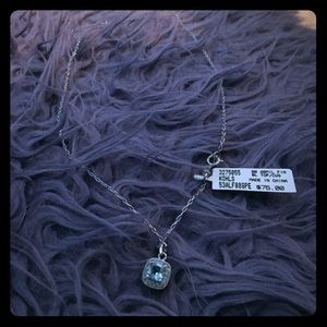 Light blue pendant necklace