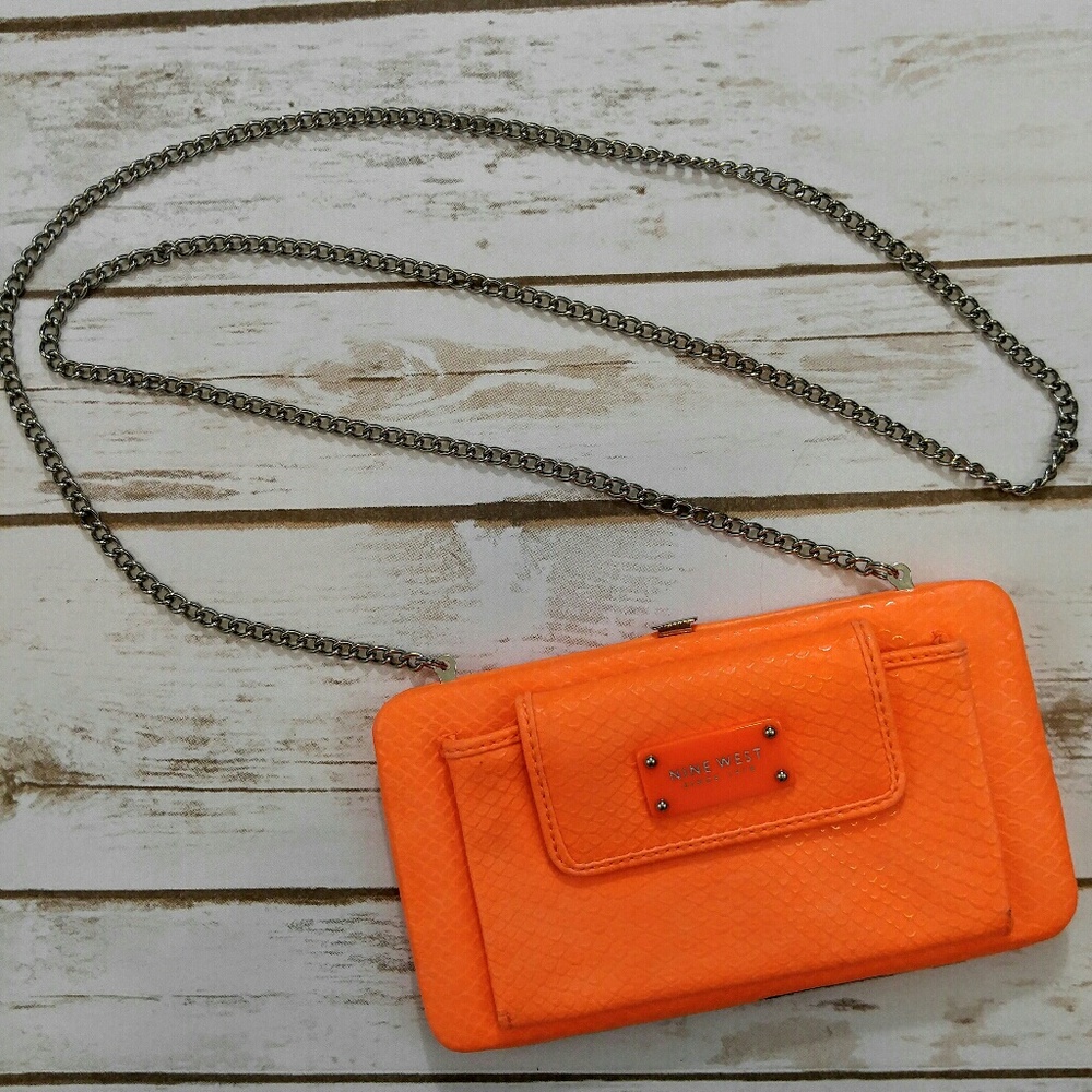 Nine West Orange Chain Strap mini bag Wallet
