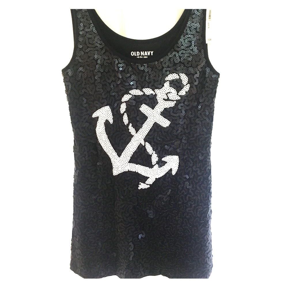 Old Navy Anchor Top with Sequins
