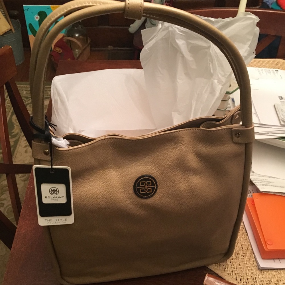 Bolvaint Ines Shoulder Bag in Beige Sable
