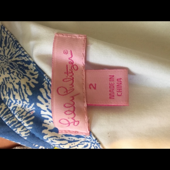 Lilly Pulitzer One Shoulder Butterfly Print - Picture 4 of 7