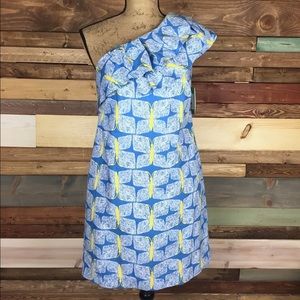 Lilly Pulitzer One Shoulder Butterfly Print
