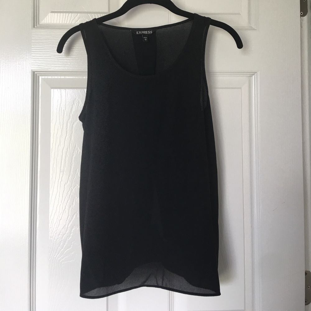 Black Sheer Top
