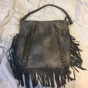Moda Luxe fringe hobo bag