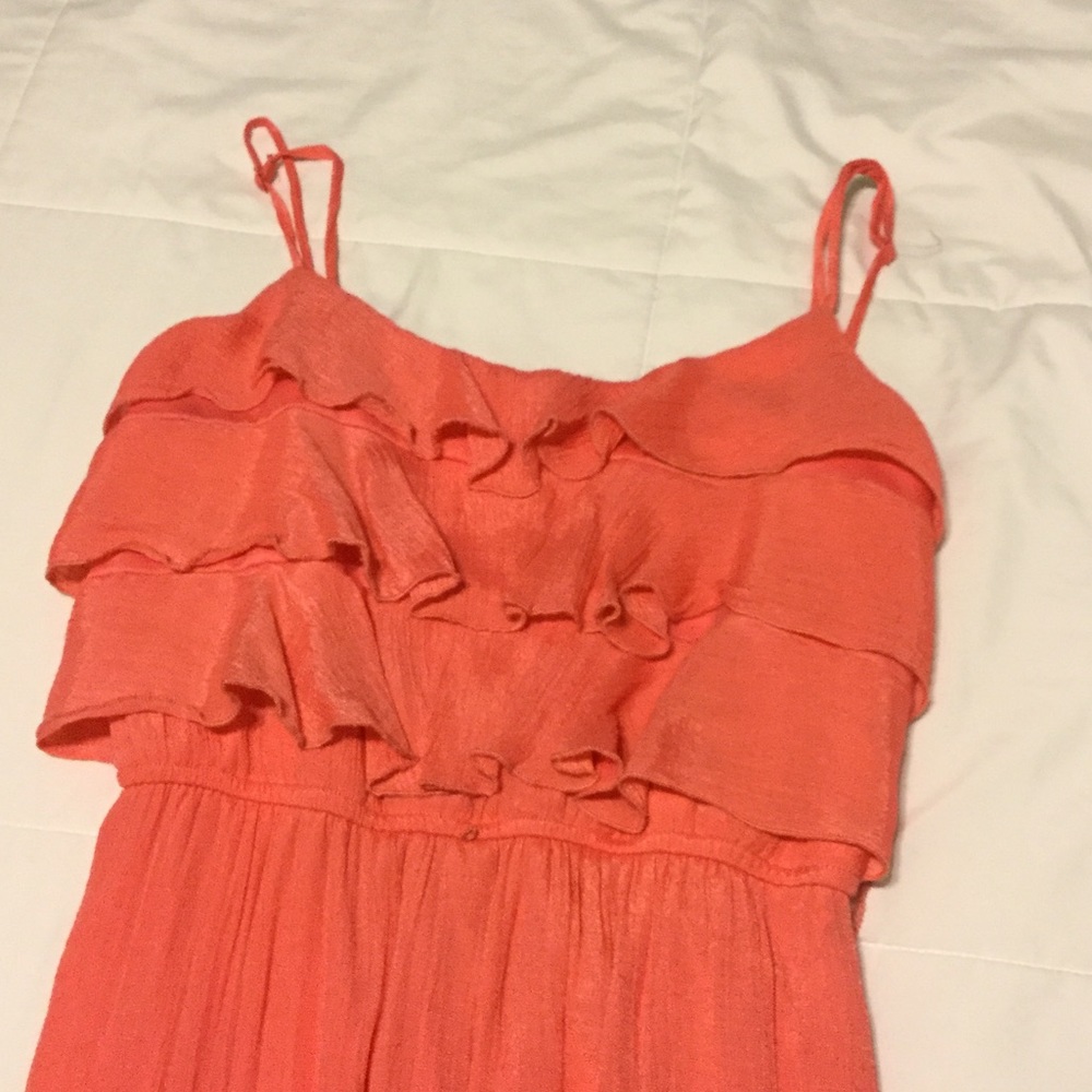 Coral pink long dress