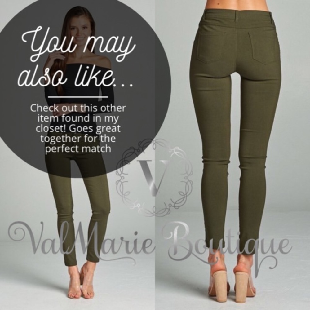 CREAMY KHAKI MEGA STRETCHY PANTS - Picture 5 of 6