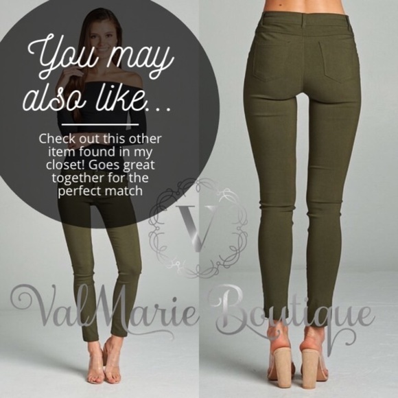 CREAMY KHAKI MEGA STRETCHY PANTS - Picture 5 of 6