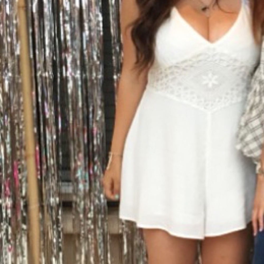 Cute white romper