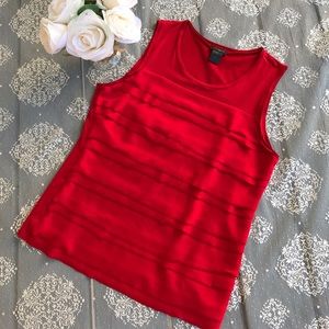 Ann Taylor red blouse size s