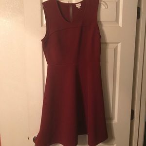 Burgundy dress