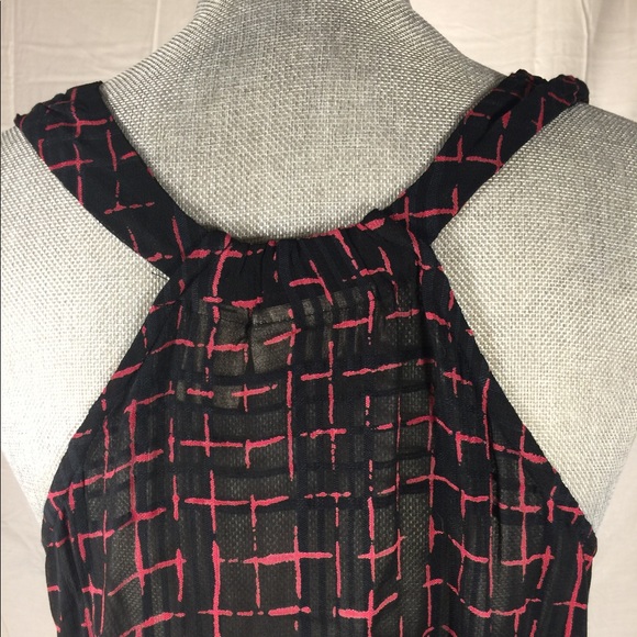 DKNY, Pink and Black, Sheer Top, SZ S - Picture 8 of 8