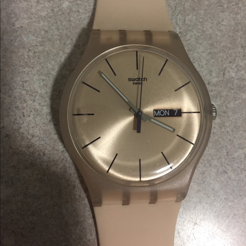 Nude swatch watch