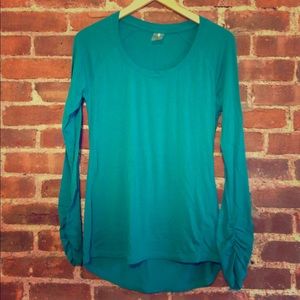 Shirt with ruching embellishment