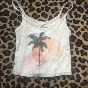 Palm tree tank top