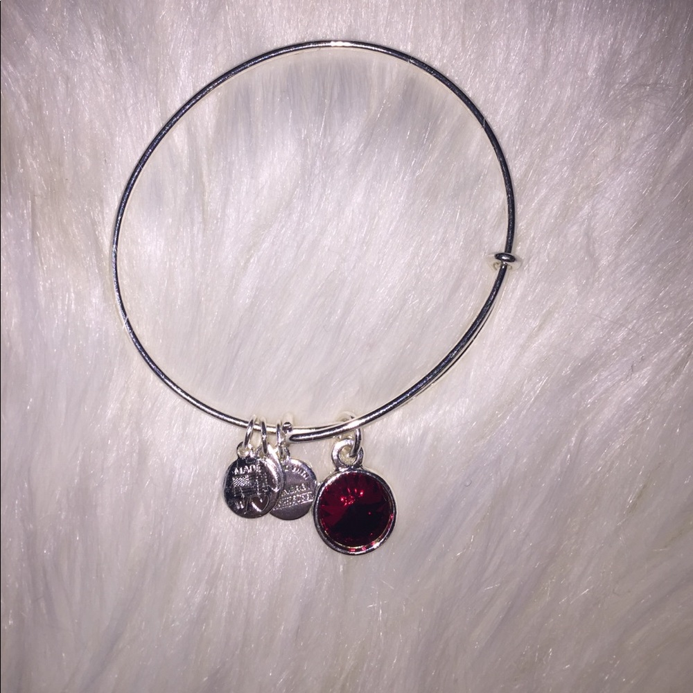 Garnet Birthstone Bracelet (costume jewelry)