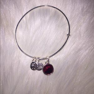 Garnet Birthstone Bracelet (costume jewelry)