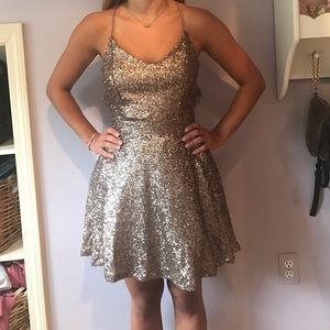 Sequin TOBI party dress